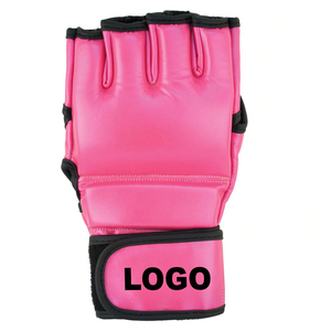Guantes de boxeo de la mejor calidad medio dedo MMA personalizados adultos boxeo lucha MMA guantes entrenamiento MMA guantes Protector OEM - Product Image 3