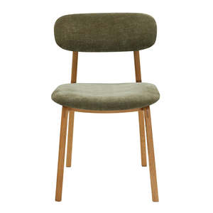 Fauteuil en teck massif de style scandinave, chaise de salle à manger faite à la main avec coussin en tissu doux pour les intérieurs d'hôtel, de restaurant et de maison - Product Image 3