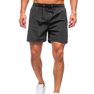 Gran oferta, pantalones cortos de playa elásticos para nadar de secado rápido personalizados, pantalones cortos de malla de cintura alta con cierre de cordón impreso para hombres, estilo, servicio OEM - Product Image 3