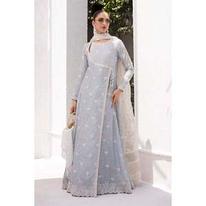 Ensemble de robe Solene Kalidar et dupatta en mousseline de soie - Product Image 4