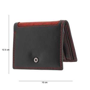 Portefeuille élégant en cuir PU pour hommes, antivol de haute qualité, nouveau design multifonctionnel avec fermeture à bouton RFID de luxe avec logo personnalisé - Product Image 6