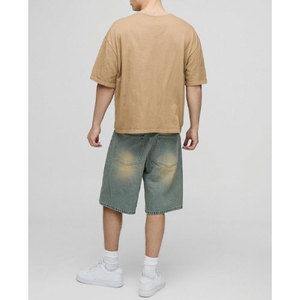 กางเกงขาสั้นผ้ายีนส์ของผู้ชายกางเกงขาสั้นผ้ายีนส์ตัดตรงลำลองฤดูร้อน - Product Image 5