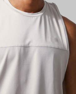 Cutout Exercise Gym Tank Top Bodybuilding Men's Vest Sports Muscle Workout Athletic Stringer Uniform Breathable Cotton Tank Top - Product Image 3