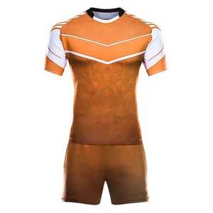 Ventes en gros de maillots et shorts de rugby de haute qualité, respirants et évacuant l'humidité, en sublimation, en tailles plus grandes - Product Image 2