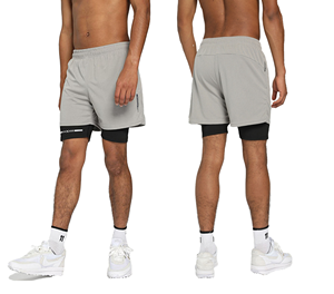 100% algodón deportivo malla pantalones cortos Joggers Atlético Fitness entrenamiento gimnasio ropa con cintura media estilo sólido tela de lana - Product Image 4