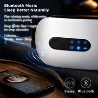 Masseur oculaire intelligent à alimentation stable avec compresse chauffante, soin des yeux, contrôle du temps, appareil de bien-être, musique Bluetooth et massage