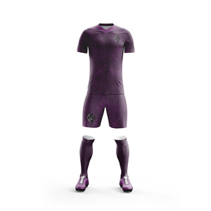 Ensemble de vêtements de sport à la dernière conception personnalisée Uniforme de football unisexe de qualité supérieure 100% polyester Vente en gros Uniforme complet de football unique - Product Image 5