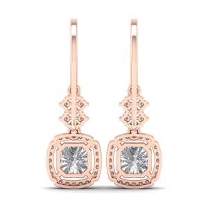 REYES, diseño elegante, pendientes colgantes de moissanita de Plata de Ley 925 para bodas, compromisos, fiestas, joyería de alta calidad - Product Image 4