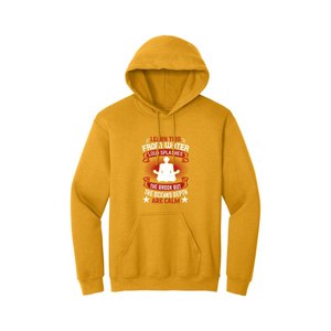 Tela de mezcla de algodón en 260-300 + GSM pesado con bolsillo canguro Estampado de pecho con tema de Buda Diseño y colocación de color personalizable - Product Image 5