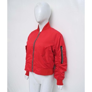 Vente en gros de vêtements d'extérieur personnalisés de haute qualité, tendances, surdimensionnés, décontractés, unis, avec fermeture éclair respirante pour l'hiver, OEM, pour femmes - Product Image 2