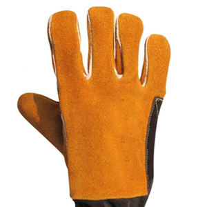 Guantes de soldadura por encargo precio bajo al por mayor guantes de trabajo de invierno con cuero Partido de vaca - Product Image 4