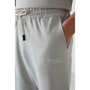 Ensemble de survêtement pour homme en coton épais texturé, coupe oversize, brodé - 85252 - Stone/rock - Product Image 5