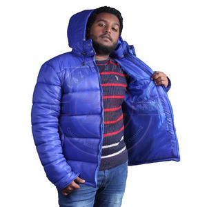 Premium Factory Custom Made Puffer Jacket For <b>Men's</b> New Arrival <b>Top</b> Selling Winter Fashionable Wear Bubble Puffer Jackets - Product Image 4