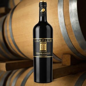 Templum Vino Rosso Tempranillo Invecchiato in Quercia, 100% Tempranillo, 13% ABV, 4 Mesi di Invecchiamento in Quercia, Vino Rosso Spagnolo 750ml - Product Image 3