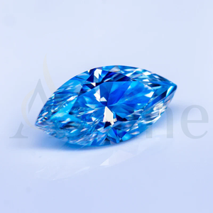 Diamante cultivado en laboratorio de corte Marquesa con certificación IGI mejorada con claridad VVS1 Color azul Vendedor de diamantes de alta calidad - Product Image 1