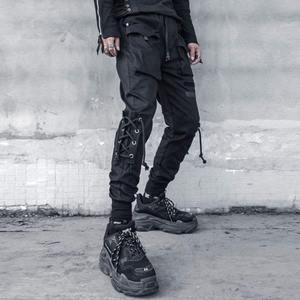 Rubans multi-poches Tactical Techwear Cargo Pants Mens Harajuku Punk Hip Hop Joggers Pantalons Casual Streetwear - Product Image 3