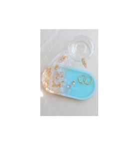 Resin <b>trays</b> for spiritual corners keeping incense bells crystals contributing serene meditative ambiance - Product Image 3