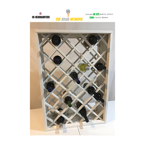 Innovation Bois Noyer Diamant Treillis Casier À Vin Fermeture Ouverte Unisexe Croix Insert Style Unique Cadre Motif Sac À Main Produit - Product Image 1