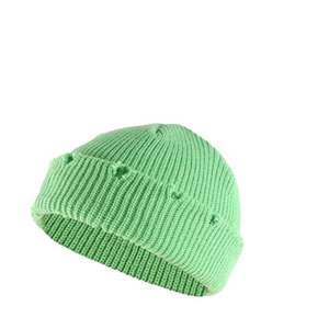 Gorro de lana amarillo de diseño personalizado para hombre, ropa de invierno de estilo callejero, precio al por mayor, lana de punto 100% - Product Image 5