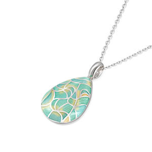 Collier Jeulia Fille Du Vent en émail, argent sterling, chaîne en laiton plaqué or et rhodium - Product Image 3