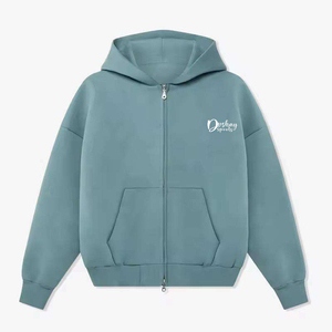 Alta calidad 430gsm Heavyweight Fleece French Terry Sudadera Oversize Loose Print logo Sudaderas con capucha personalizadas Unisex - Product Image 4
