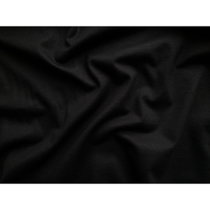 Tissu jersey en coton tricoté directement de l'usine, noir de jais, extensible, lourd, pour vêtements et sweats, 225 GSM, fil 32S/32S - Product Image 3