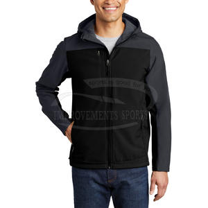 Chaqueta Softshell personalizada de alta calidad para invierno, correr, senderismo, impermeable, con capucha, teñido liso, estilo callejero hecho en Pakistán - Product Image 3
