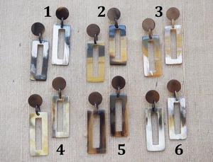 Pendientes de Cuerno de Búfalo para Niñas, Pendientes de Mujer, Joyería de Cuerno, Cuerno Natural para Mujer, Alta Calidad - Product Image 6