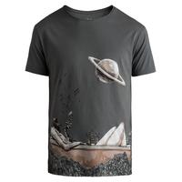 T-shirt décontracté pour homme en coton 100% avec impression numérique personnalisée, tissu jersey respirant, grandes tailles et anti-boulochage
