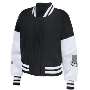 2025 femmes meilleure qualité laine varsité vestes collège hiver porter taille mode cuir veste Style haute qualité vêtements de rue - Product Image 2