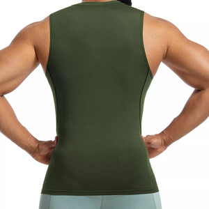 Débardeur de fitness de grande taille pour hommes, respirant, polyester, décontracté, tricoté, tissage, sport, fitness, vêtements pour hommes unis vierges - Product Image 5