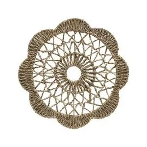 Exquisite Eco-friendly Natural Rattan <b>Placemat</b> for Wedding Round Woven <b>Placemats</b> for Party <b>Wicker</b> Charger Plate Made in Vietnam - Product Image 5