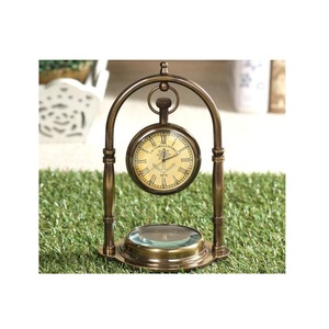 Relojes de mesa de temática antigua, de Acabado plateado, para oficina de Hotel y estudiantes, despertador, Mini reloj de escritorio pequeño personalizado - Product Image 1