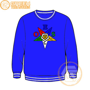 Sudadera OES de ropa griega de alta calidad para mujer de invierno bordada de lana de algodón de estrella oriental para pedido personalizado - Product Image 3