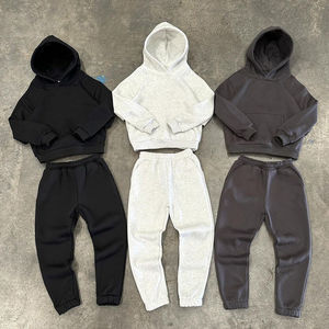 Nuevo Conjunto Deportivo para Niños Otoño 2026, Tendencia Principal, Estilo Urbano, Grueso, 100% Algodón, Felpa, Unisex - Product Image 1