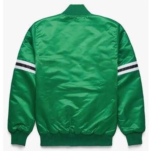 เสื้อแจ็กเก็ตบอมเบอร์กันน้ำผ้าซาตินปักลายวินเทจสำหรับทุกเพศ - Product Image 3