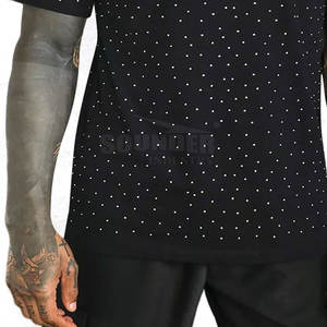 Recién llegado, camiseta con diamantes de imitación, ropa cómoda para hombre, ropa informal, camiseta con diamantes de imitación a precio razonable - Product Image 5