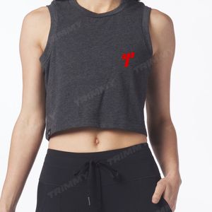 Ropa de gimnasio activa Top corto de algodón personalizado Mujeres Entrenamiento Yoga Chaleco Camisetas sin mangas al por mayor - Product Image 1