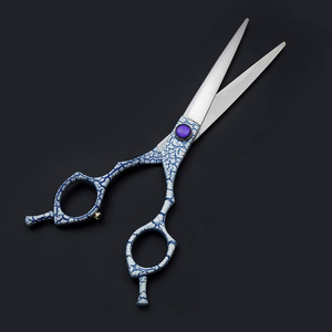 <b>Paper</b> Coated Handle Pet Hair <b>Scissor</b> Straight Sharp Blades Stainless Steel Animal Hair Grooming <b>Scissors</b> With Adjustable Screw - Product Image 2