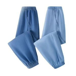 Pantalon Lanterne Décontracté 100% Coton Anti-Moustique pour Enfants Printemps Été avec Boutons Décoratifs Respirant - Product Image 3