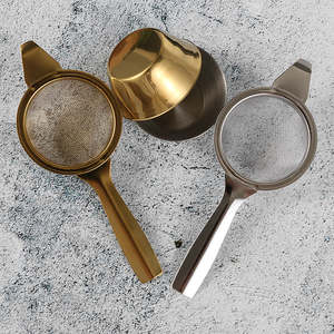 ที่กรองชาสแตนเลสสีทองหรูหราสำหรับต้มกาแฟและชาเอสเพรสโซที่บ้านหรือในโรงแรม - Product Image 6