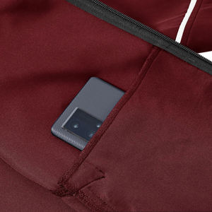 Survêtement classique en coton pour hommes avec veste lisse à glissière complète et pantalon assorti pour un confort intemporel et un style quotidien - Product Image 5