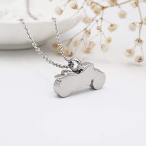 Colgante de plata para cremación de motocicleta para cenizas, collar conmemorativo de acero inoxidable, urna para cenizas, recuerdo para hombres y mujeres, urna de tamaño personalizado - Product Image 4