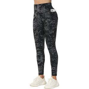 Leggings Deportivos Personalizados de Diseño Brasileño, Cintura Alta Elástica, Estampado de Leopardo, Ecológicos, 220g, Secado Rápido y Transpirables - Product Image 2