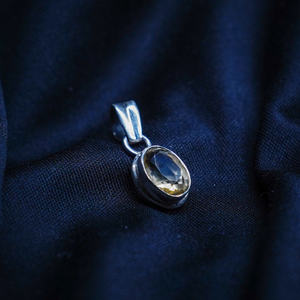 Colgante de citrino natural de Plata de Ley 925 personalizado con diamante vendedor y proveedor indio Jewelrycharm patrón de número único - Product Image 1