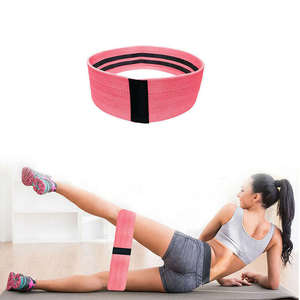 Latest Design Trainer Accessory Custom Printed Yoga Fitness Elastic Hip Circle Anti Slip Long Fabric Hip Resistance <b>Band</b> for Leg - Product Image 6