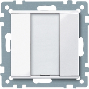 Interruttori a Muro SCHNEIDER ELECTRIC Serie M, Bianco Lucido Attivo, 1 Modulo, Pulsante, Modello MTN617125 - Product Image 1