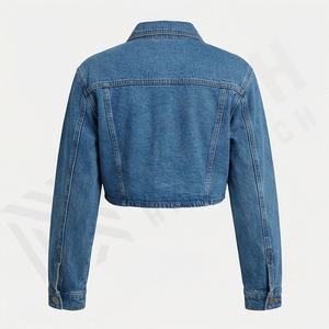 Vestes en jean pour femmes, vêtements décontractés, veste en jean respirante, vêtements d'extérieur élégants, streetwear tendance, couleur personnalisée, vêtements pour femmes, haut - Product Image 2
