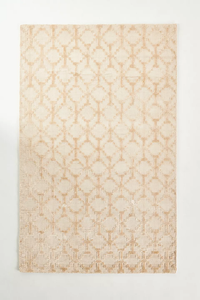 Alfombra moderna de mezcla de viscosa de lana tejida a mano Alfombra artesanal suave y duradera para sala de estar o dormitorio en tonos terrosos neutros - Product Image 2