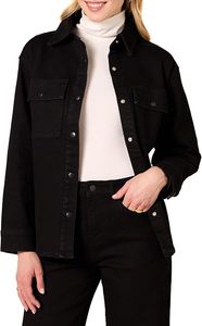 Chaqueta Camisa Acolchada de Mezclilla Gruesa de Corte Holgado para Mujer, Estilo Urbano Informal de Invierno con Bordado Transpirable - Product Image 2